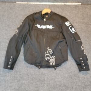 Honda VFR Women’s Motorcycle Jacket Power Trip Black Riding Gear M